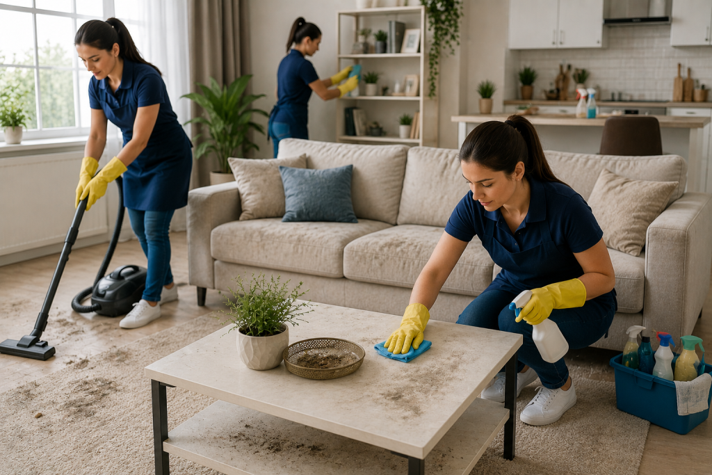 deep cleaning and Scrubbing